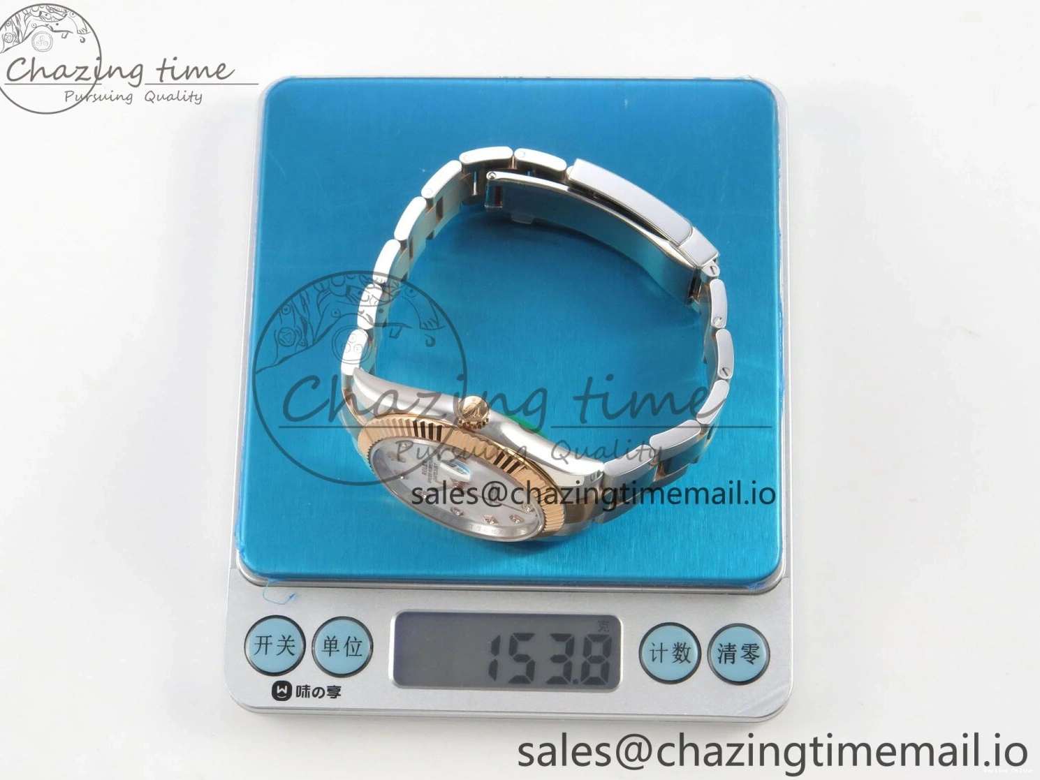 0208 DateJust 41 126331 SS RG ARF 1:1 Best Edition White MOP Diamonds Dial on Oyster Bracelet SH3235 (Weighted) UrbanChic 186